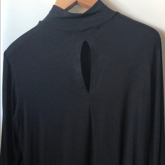 Micheal Stars Black Mock Turtleneck - Picture 3 of 6